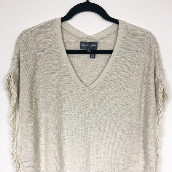 Michael Stars Sweaters - Michael Stars Anthropologie Fringe Poncho Sweater